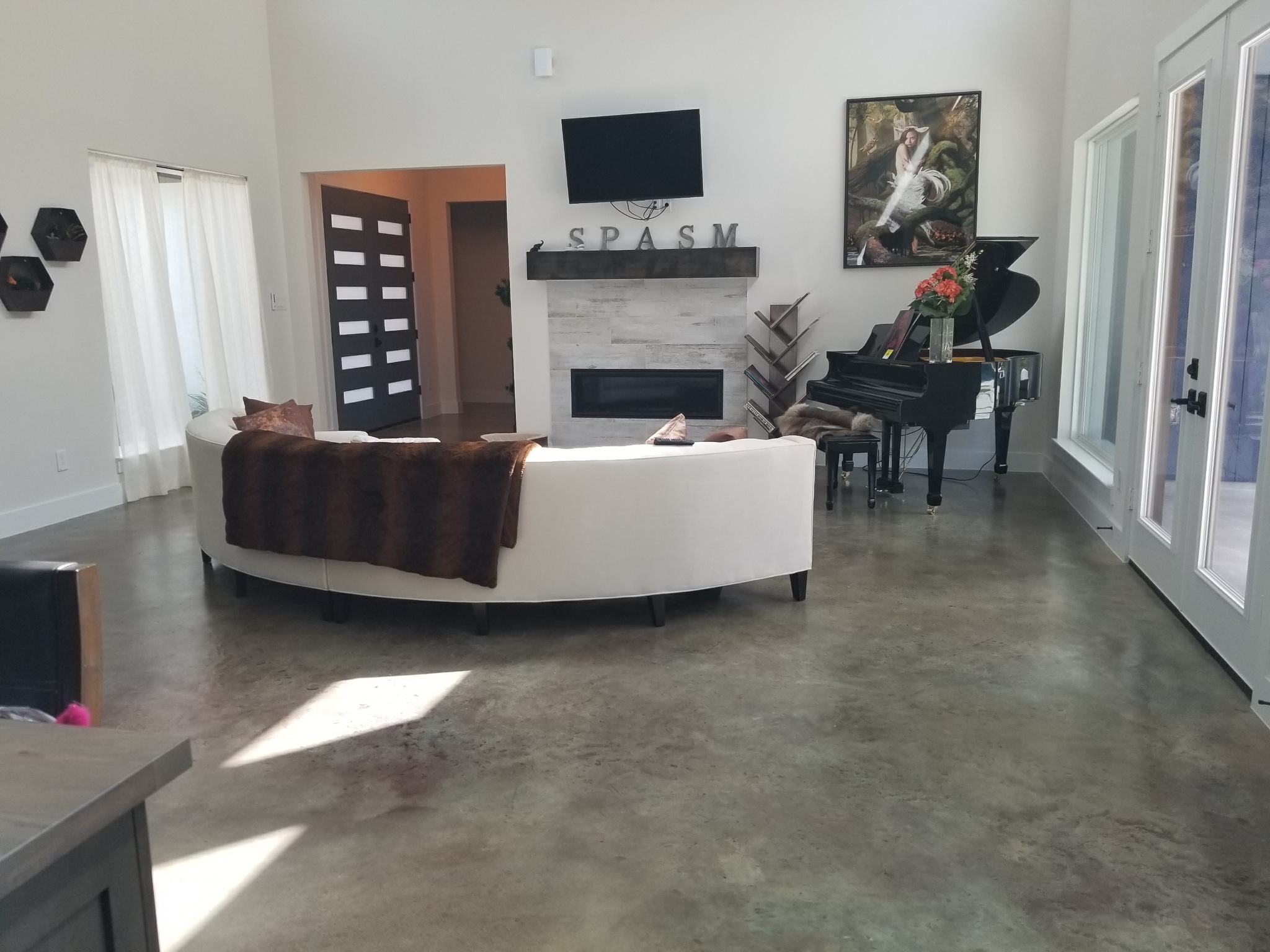 Residential Stained Concrete Floor