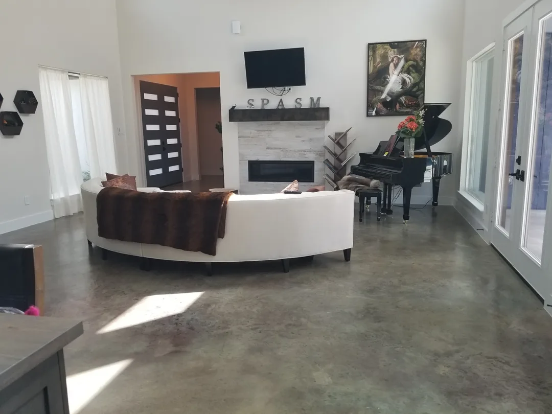 Residential Stained Concrete Floor